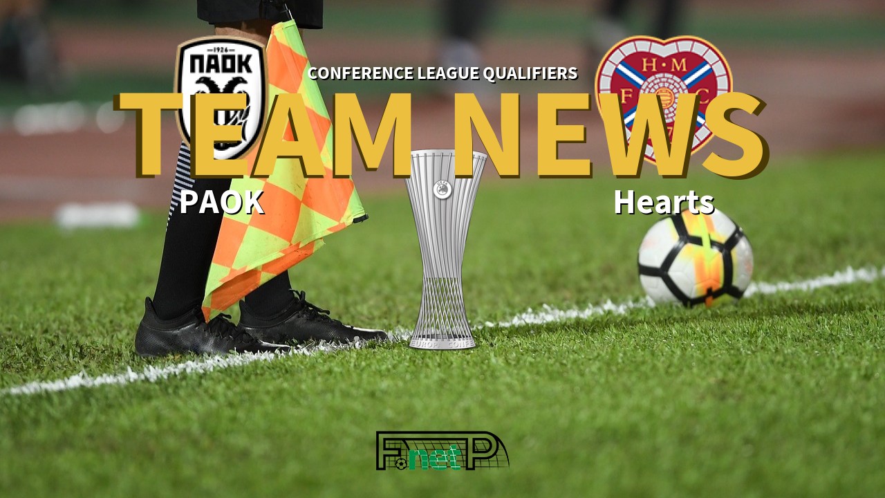 Conference League Qualifiers News: PAOK vs Hearts Confirmed Line-ups
