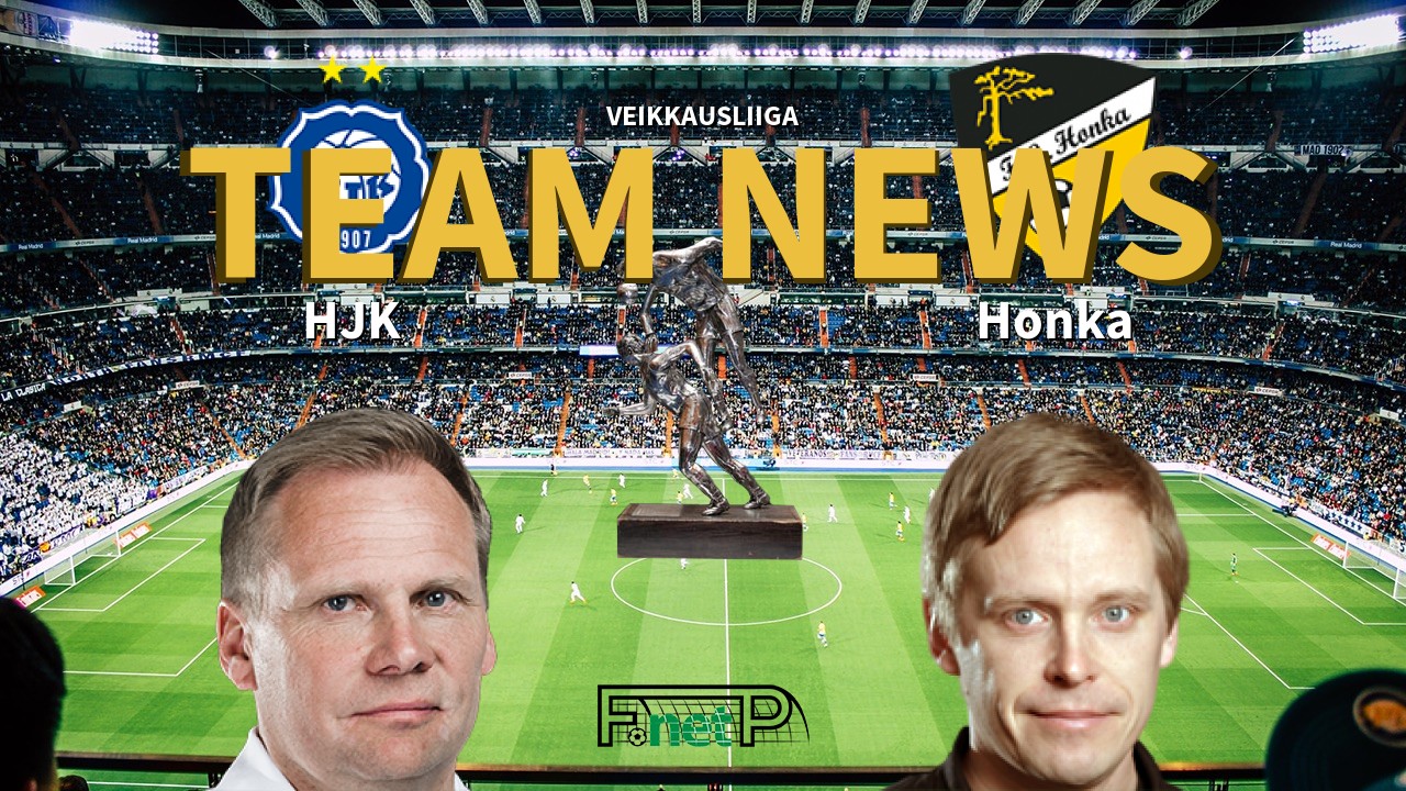 Veikkausliiga News: HJK vs FC Honka Confirmed Line-ups