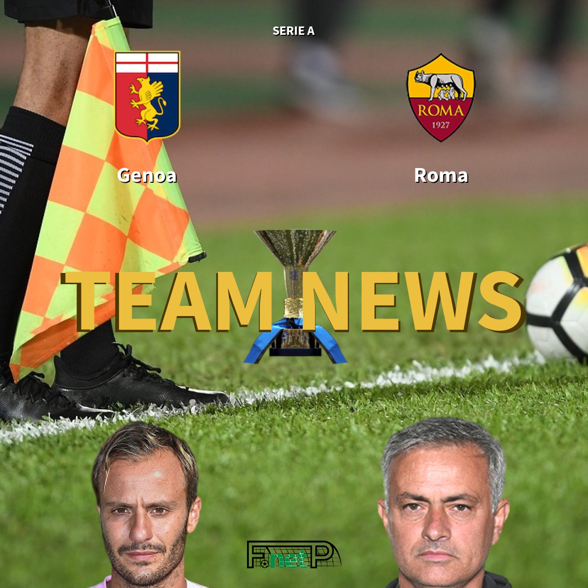 Genoa vs Roma live score, H2H and lineups