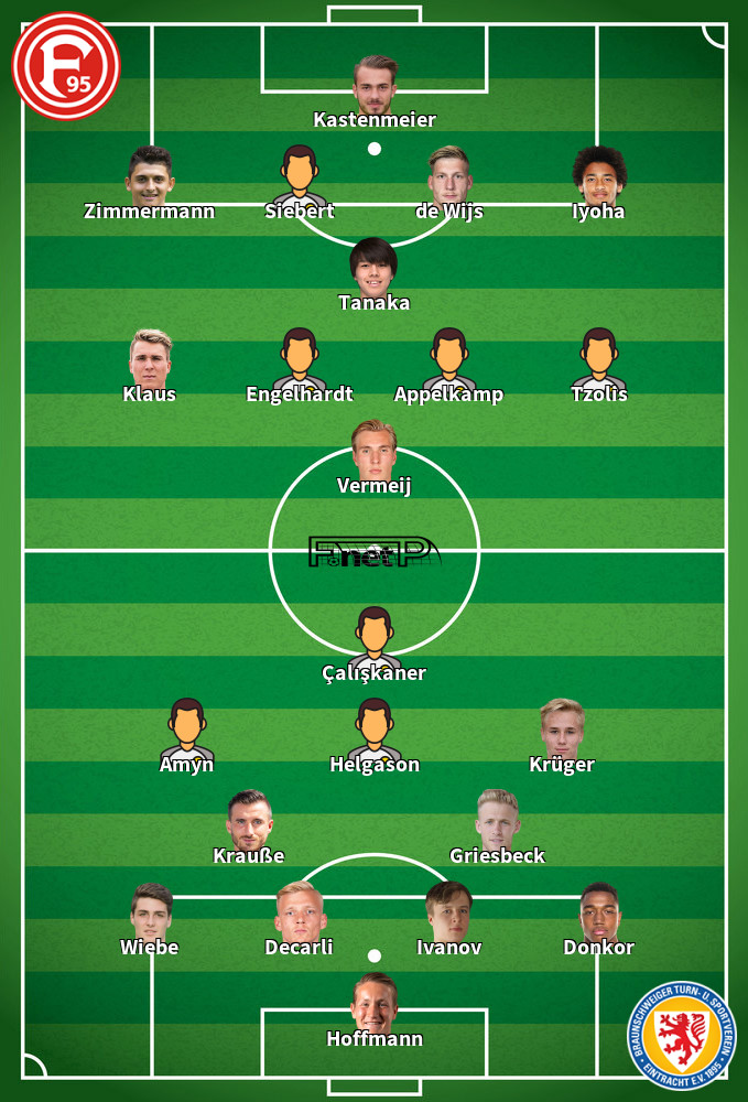 Eintracht Braunschweig v Fortuna Dusseldorf Predicted Lineups 27-10-2023