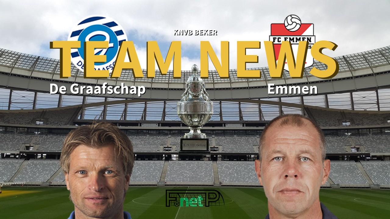 KNVB Beker News: De Graafschap vs FC Emmen Confirmed Line-ups