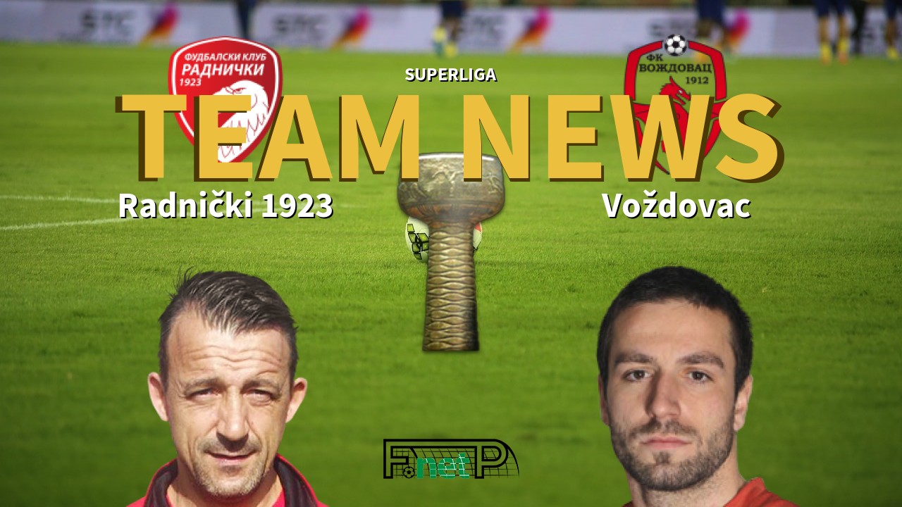 SuperLiga News: Radnički 1923 vs Voždovac Confirmed Line-ups