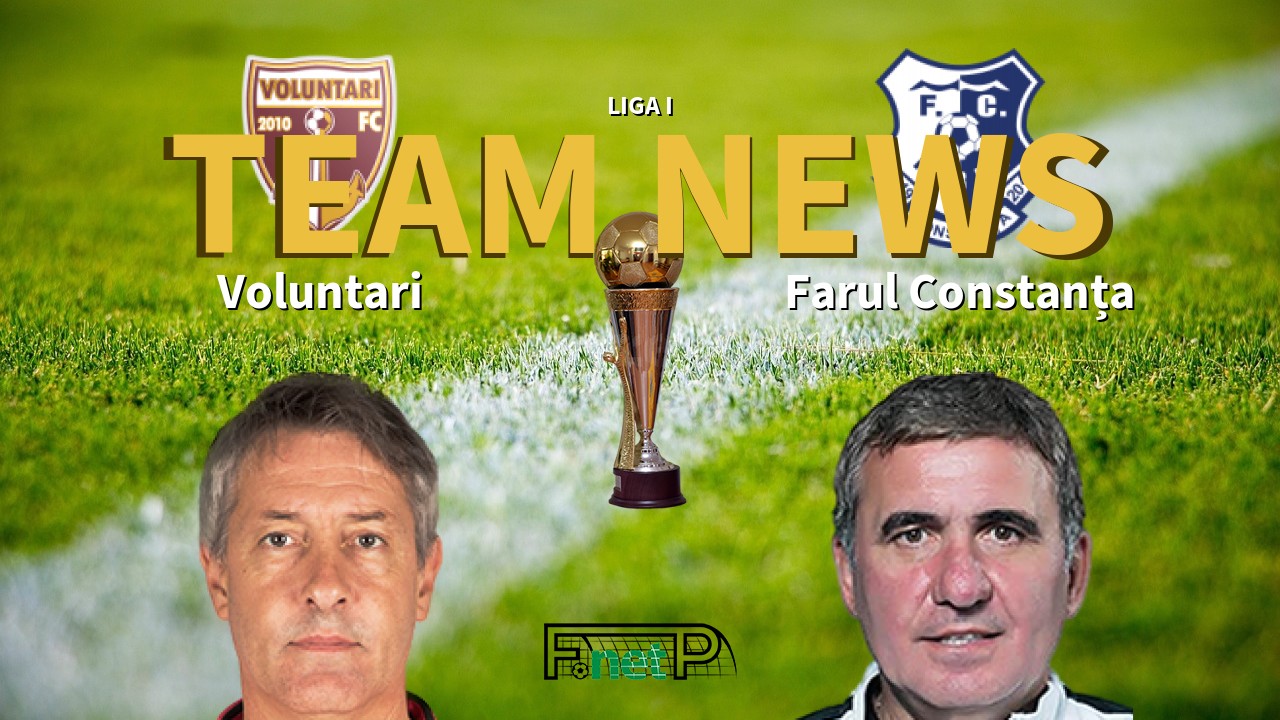 Liga I News: Voluntari vs Farul Constanța Confirmed Line-ups