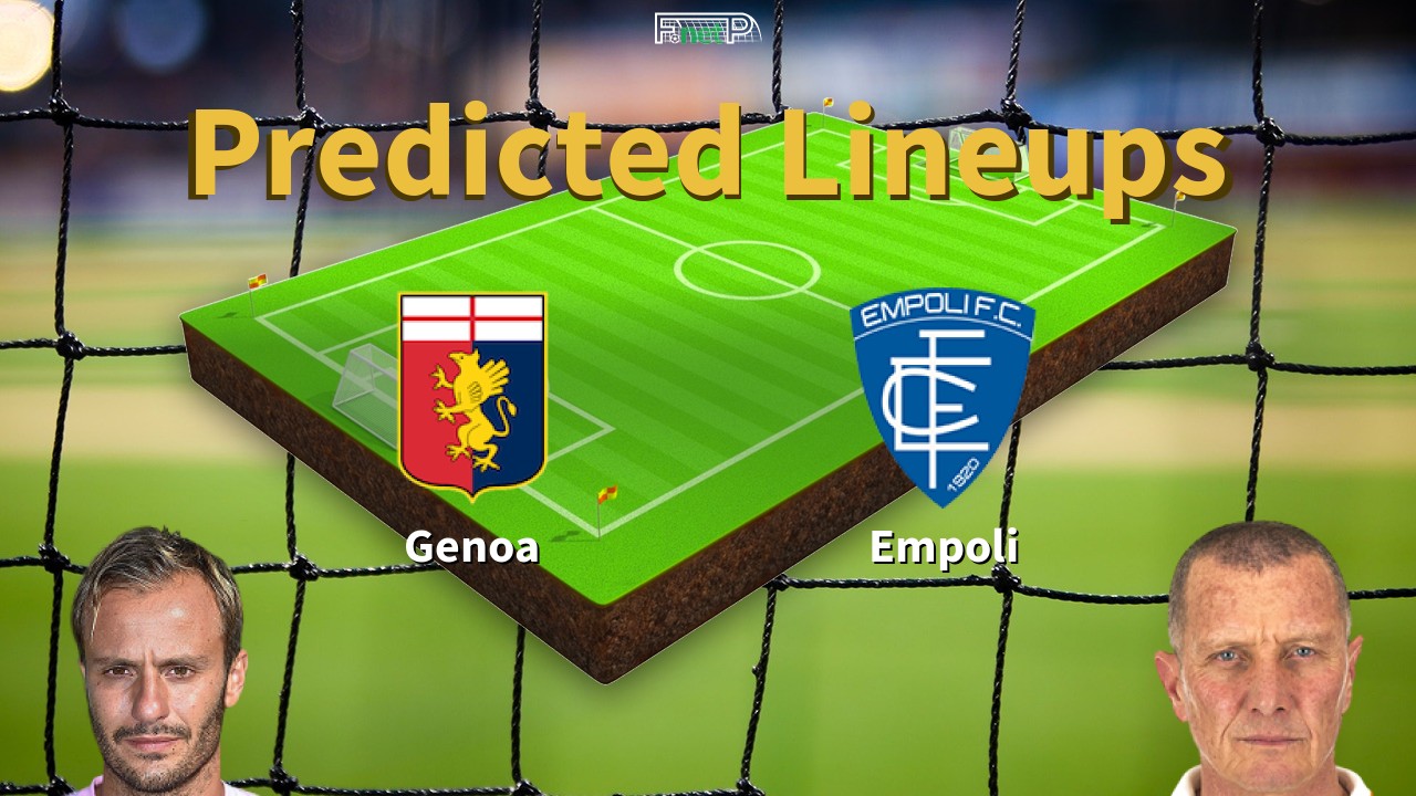 Genoa vs Empoli live score, H2H and lineups