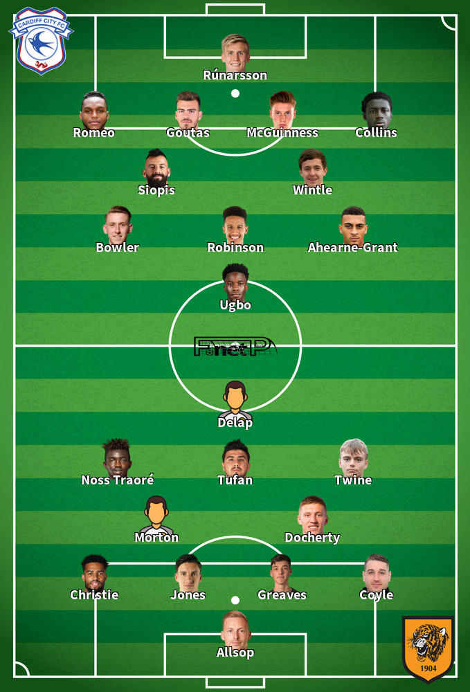 Hull City v Cardiff City Predicted Lineups 16-12-2023