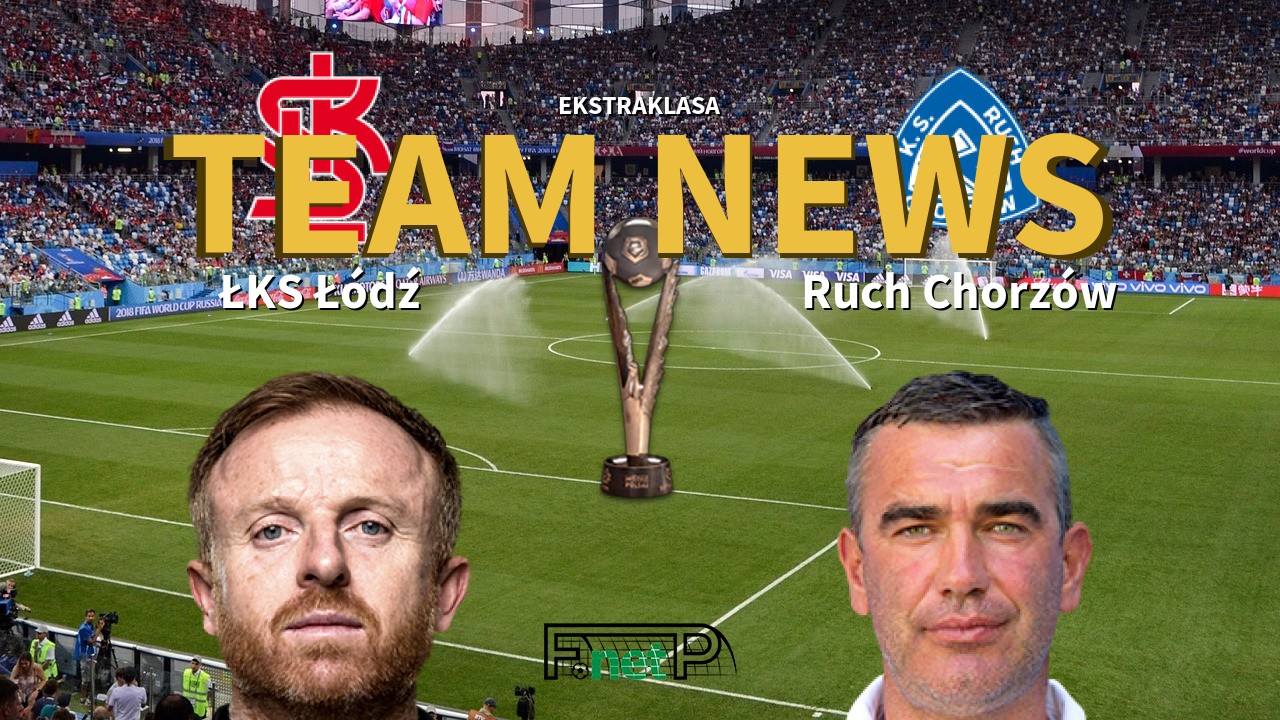 Ekstraklasa News: ŁKS Łódź vs Ruch Chorzów Confirmed Line-ups