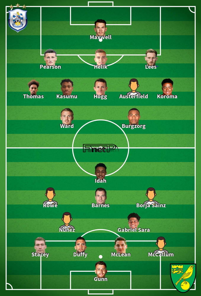 Norwich City v Huddersfield Composition d'équipe probable 23-12-2023
