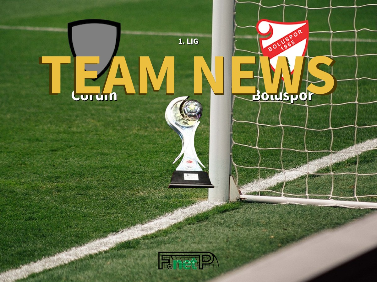 1. Lig News Corum vs Boluspor Confirmed Line ups