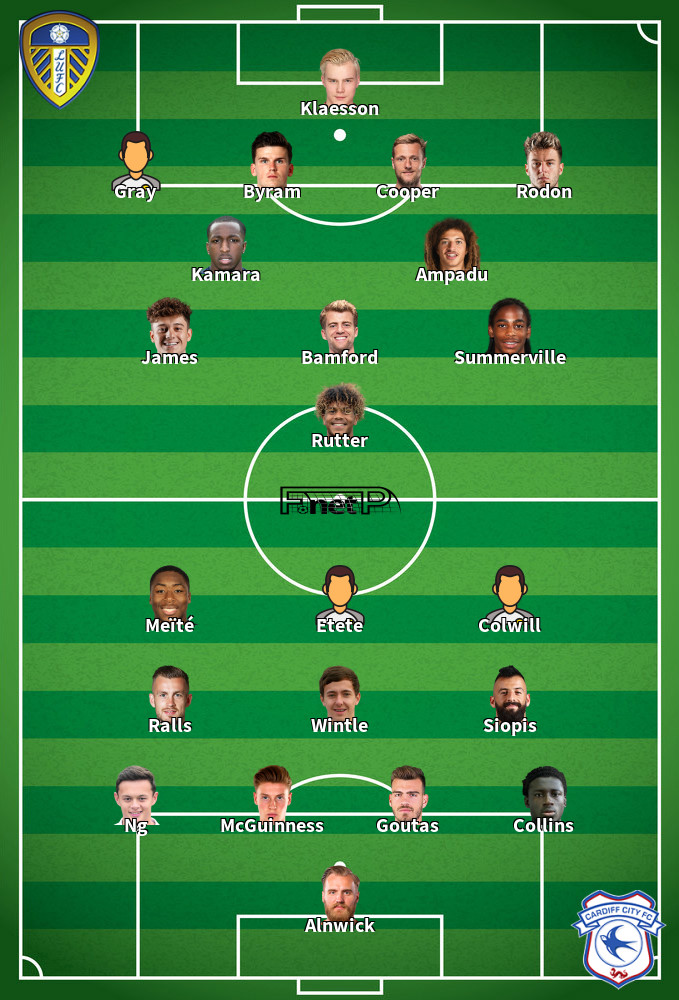 Cardiff City v Leeds United Predicted Lineups 13-01-2024