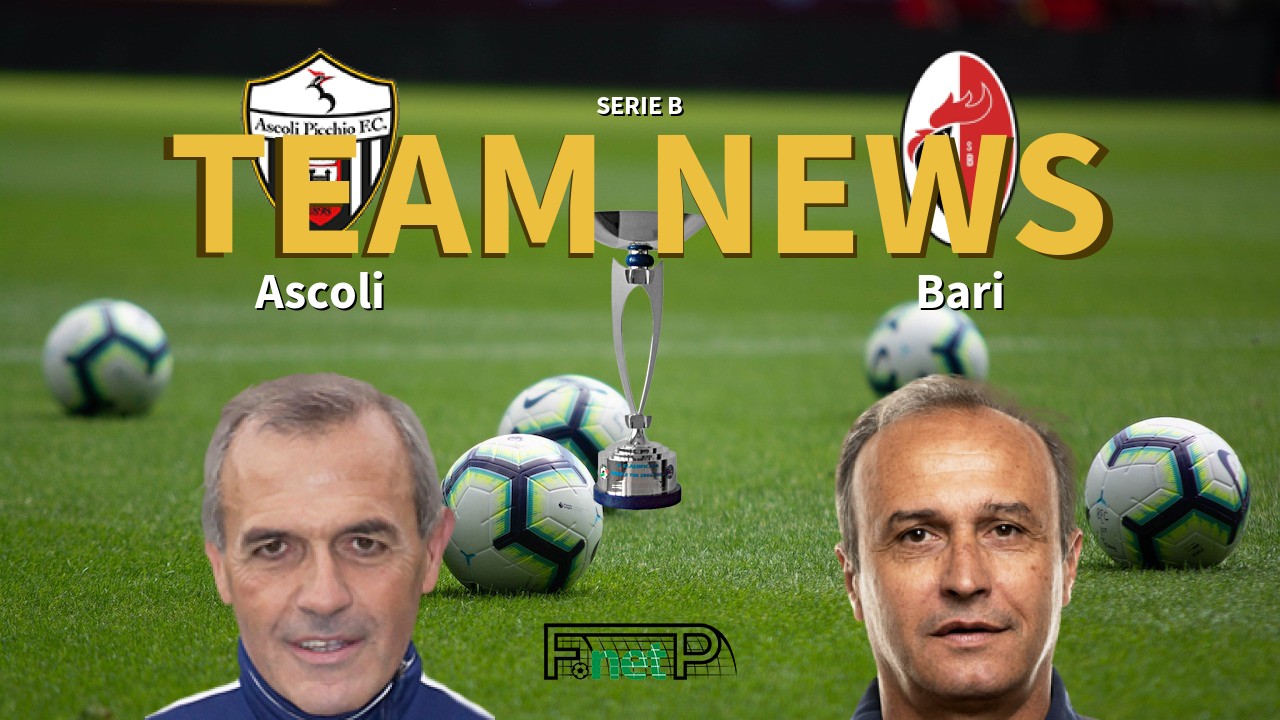 Serie B News: Ascoli vs AS Bari Confirmed Line-ups