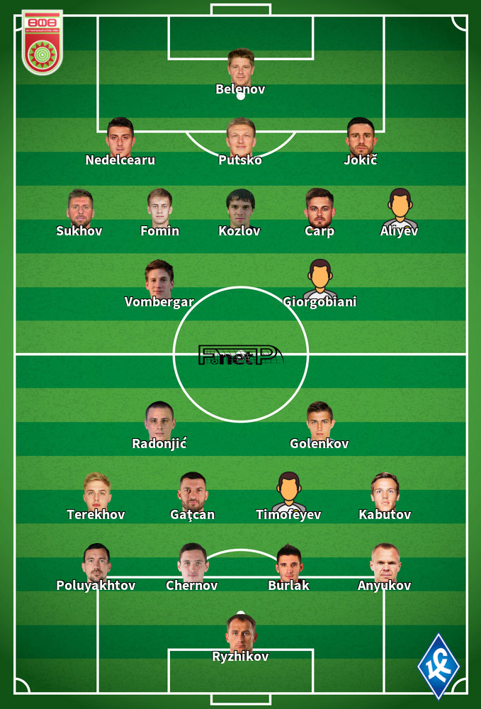 Krylia Sovetov v Ufa Predicted Lineups 30-11-2019