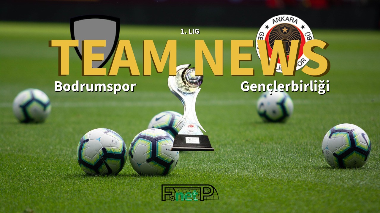 1. Lig News: Bodrumspor vs Gençlerbirliği Confirmed Line-ups