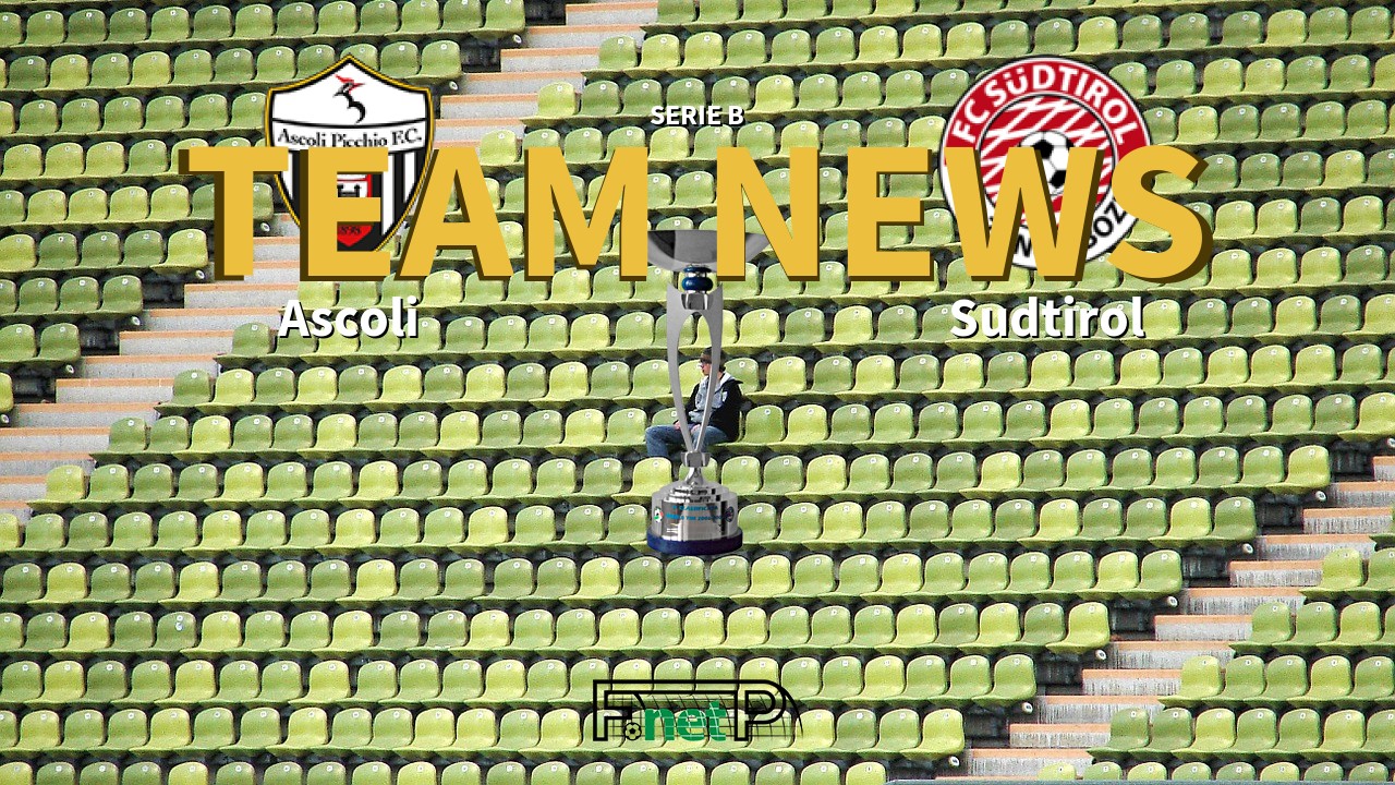Serie B News: Ascoli vs Südtirol-Alto Adige Confirmed Line-ups