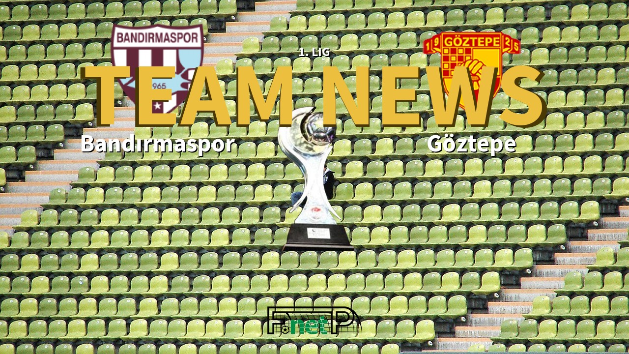 1. Lig News: Bandırmaspor vs Göztepe Confirmed Line-ups