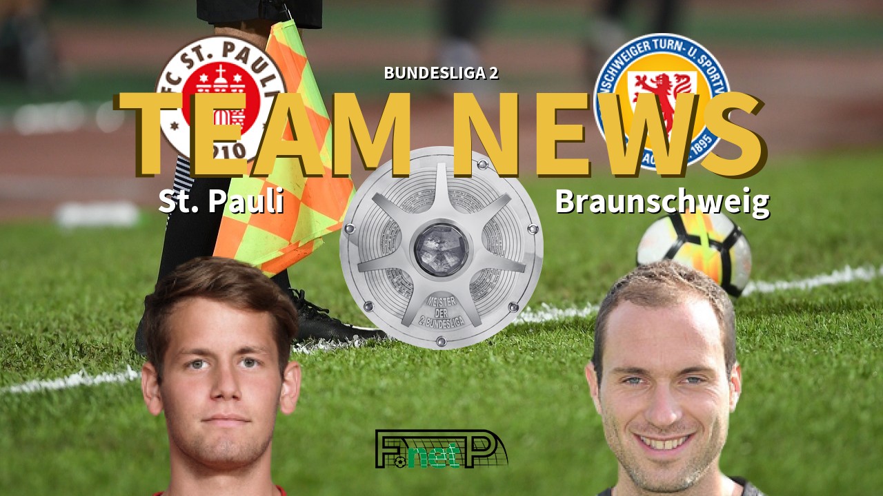 Bundesliga 2 News: St. Pauli vs Eintracht Braunschweig Confirmed Line-ups