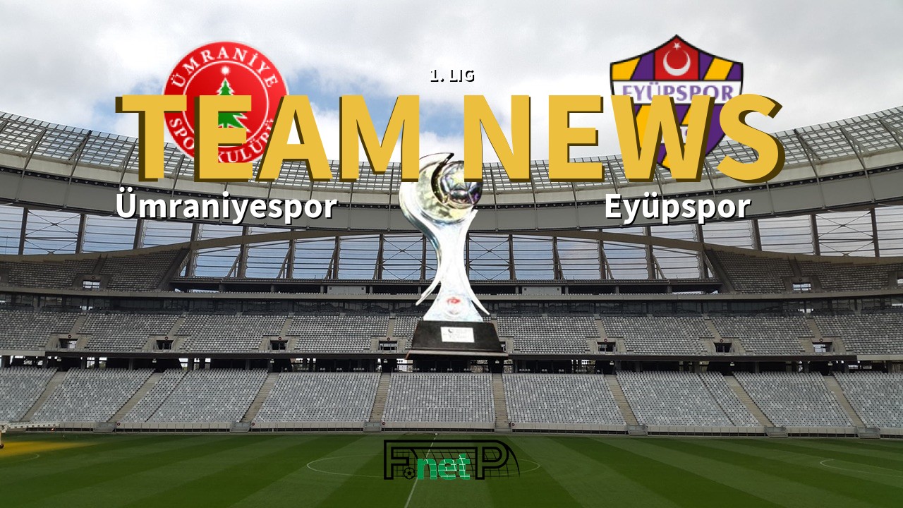 1. Lig News: Ümraniyespor vs Eyüpspor Confirmed Line-ups
