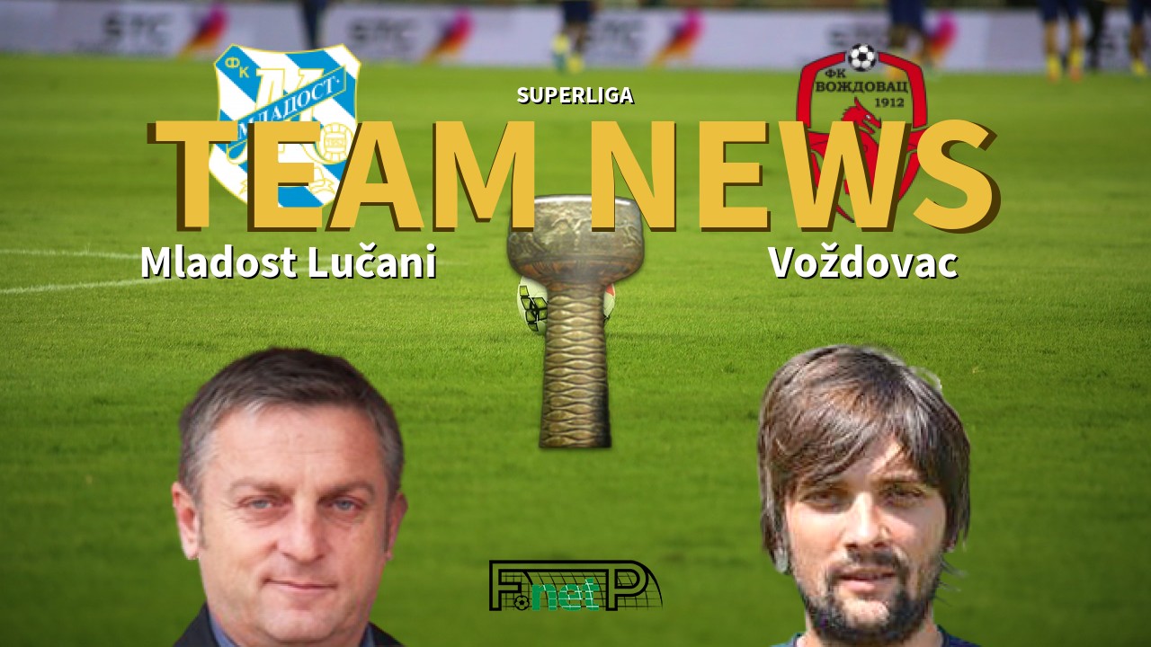 SuperLiga News: Mladost Lučani vs Voždovac Confirmed Line-ups