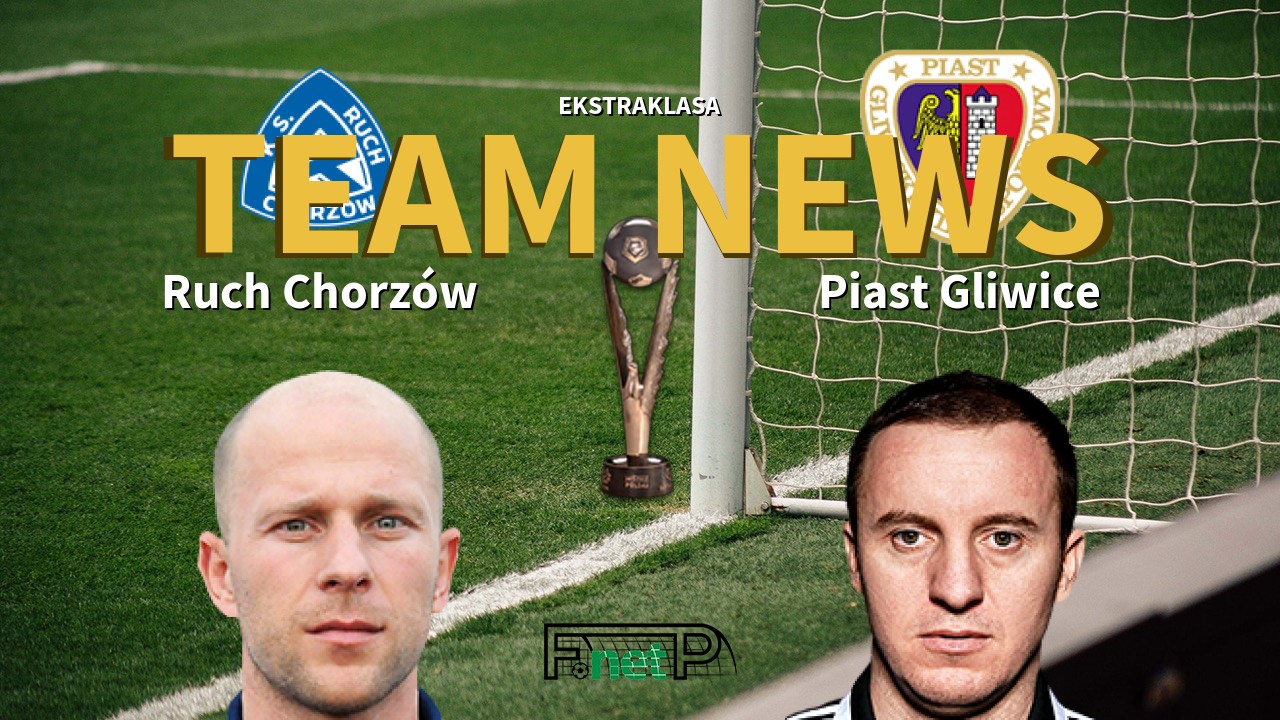 Ekstraklasa News: Ruch Chorzów vs Piast Gliwice Confirmed Line-ups