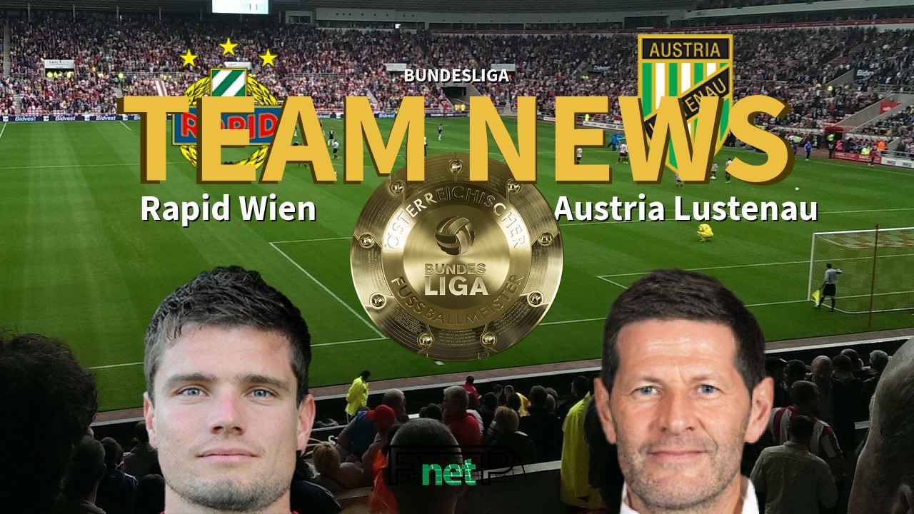 Bundesliga News: Rapid Vienna vs SC Austria Lustenau Confirmed Line-ups