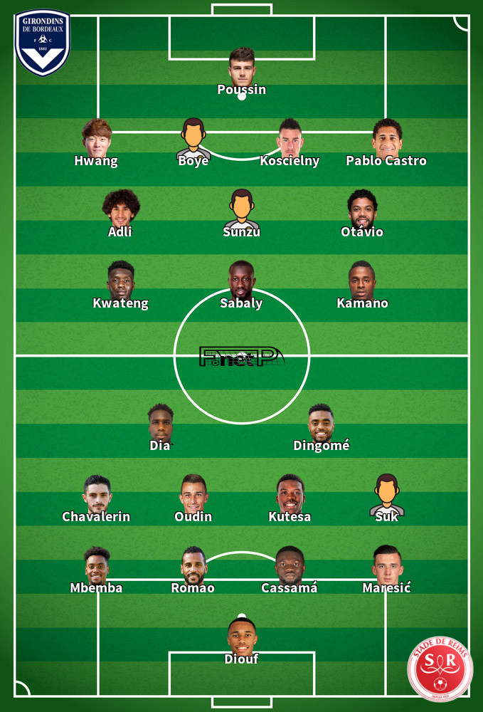 Reims v Bordeaux Predicted Lineups 30-11-2019