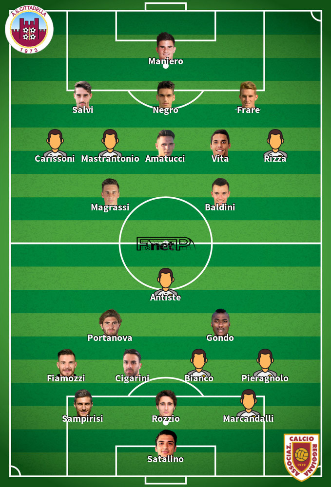 Reggiana v Cittadella Composition d'équipe probable 06-04-2024
