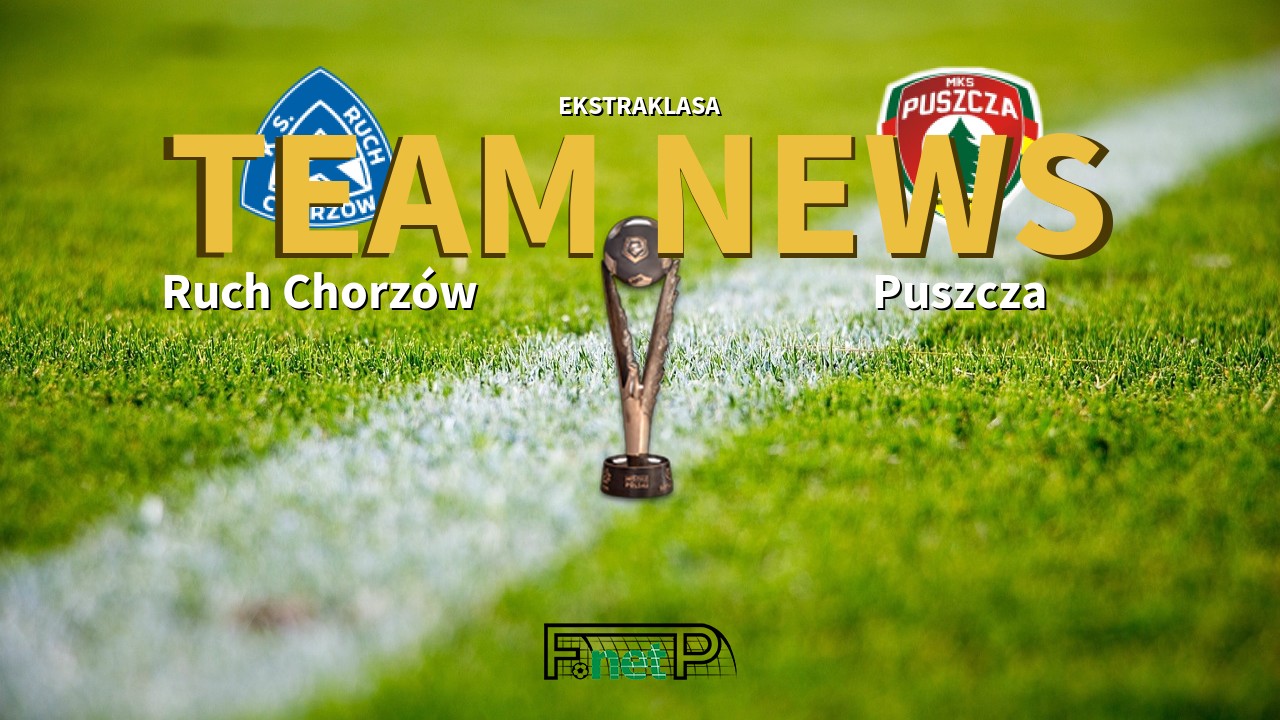 Ekstraklasa News: Ruch Chorzów vs Puszcza Niepołomice Confirmed Line-ups