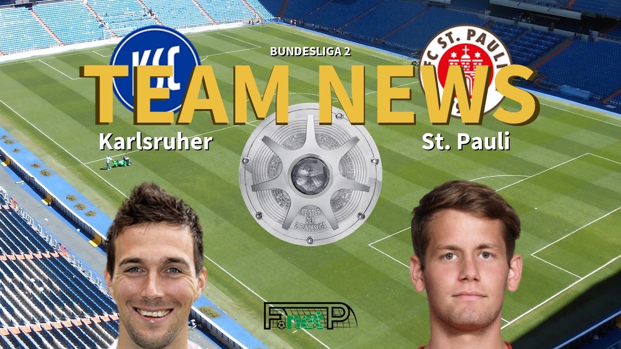 Bundesliga 2 News: Karlsruhe vs St. Pauli Confirmed Line-ups