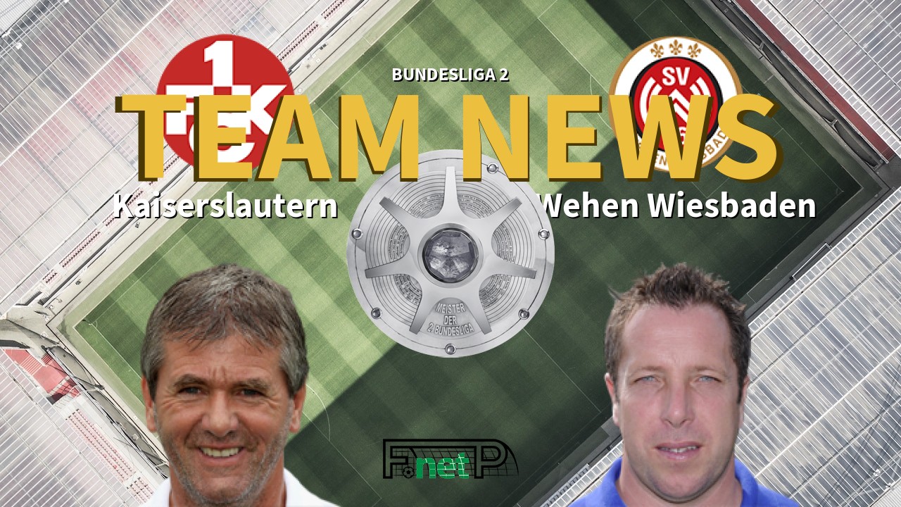 Bundesliga 2 News: Kaiserslautern vs Wehen Wiesbaden Confirmed Line-ups