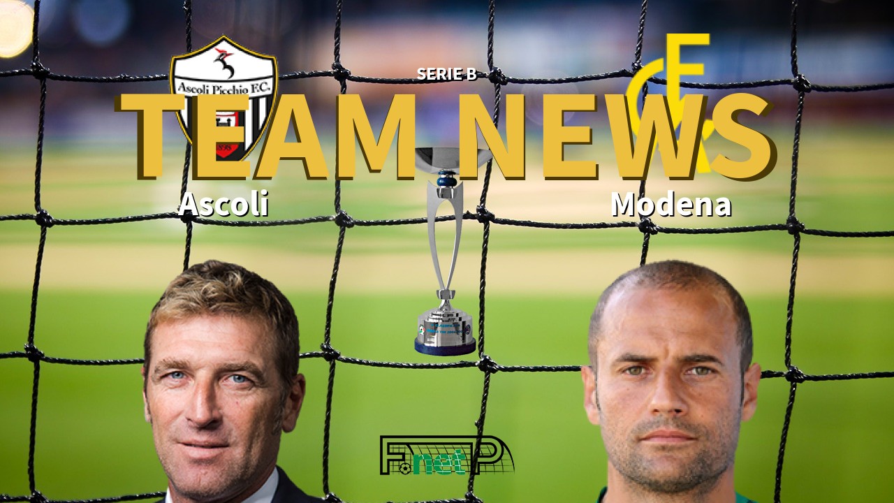 Serie B News: Ascoli vs Modena Confirmed Line-ups