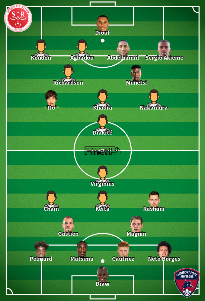 Clermont Foot v Reims Predicted Lineups 28-04-2024