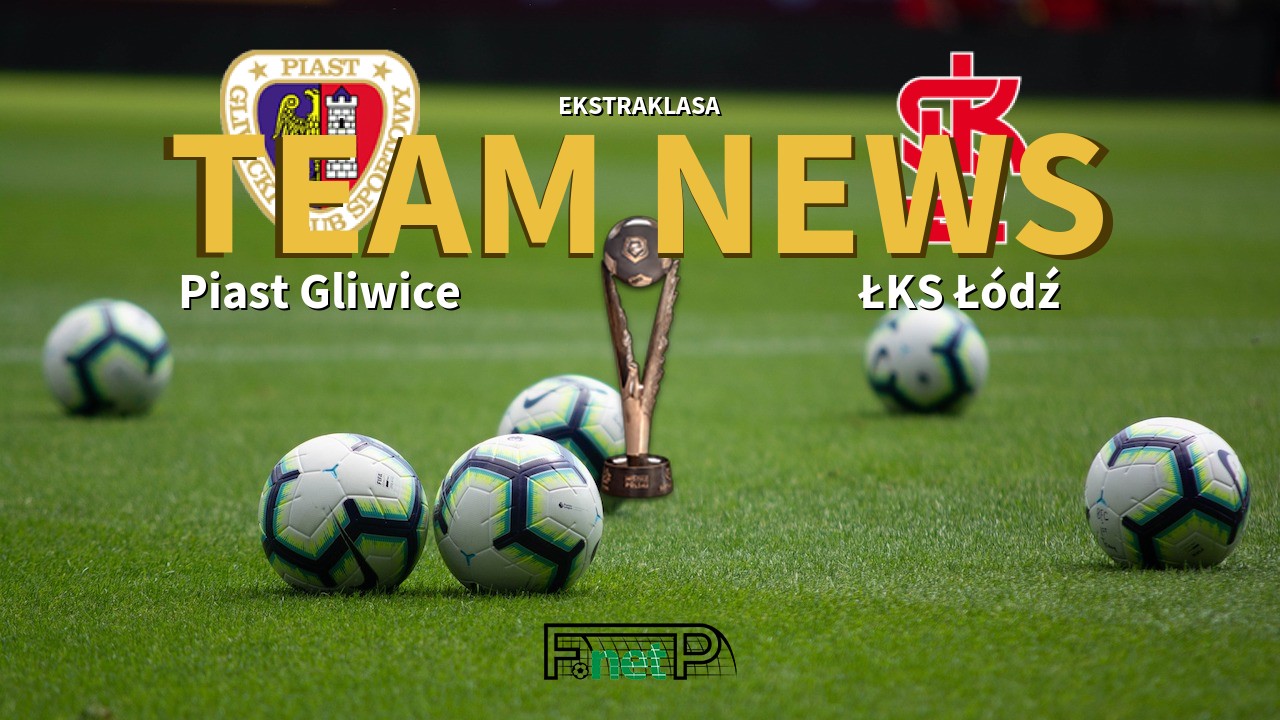 Ekstraklasa News: Piast Gliwice vs ŁKS Łódź Confirmed Line-ups
