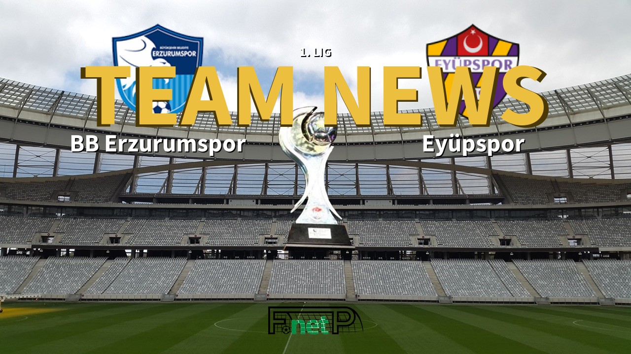 1. Lig News: BB Erzurumspor vs Eyüpspor Confirmed Line-ups