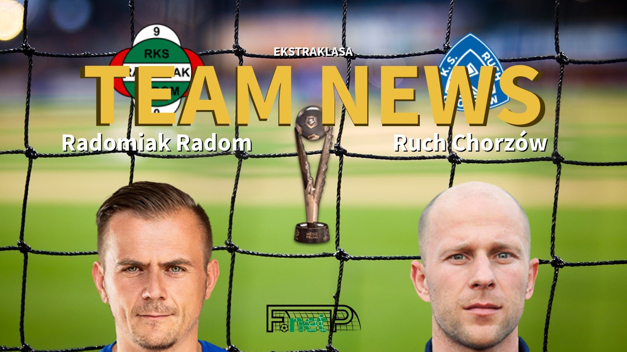 Ekstraklasa News: Radomiak Radom vs Ruch Chorzów Confirmed Line-ups