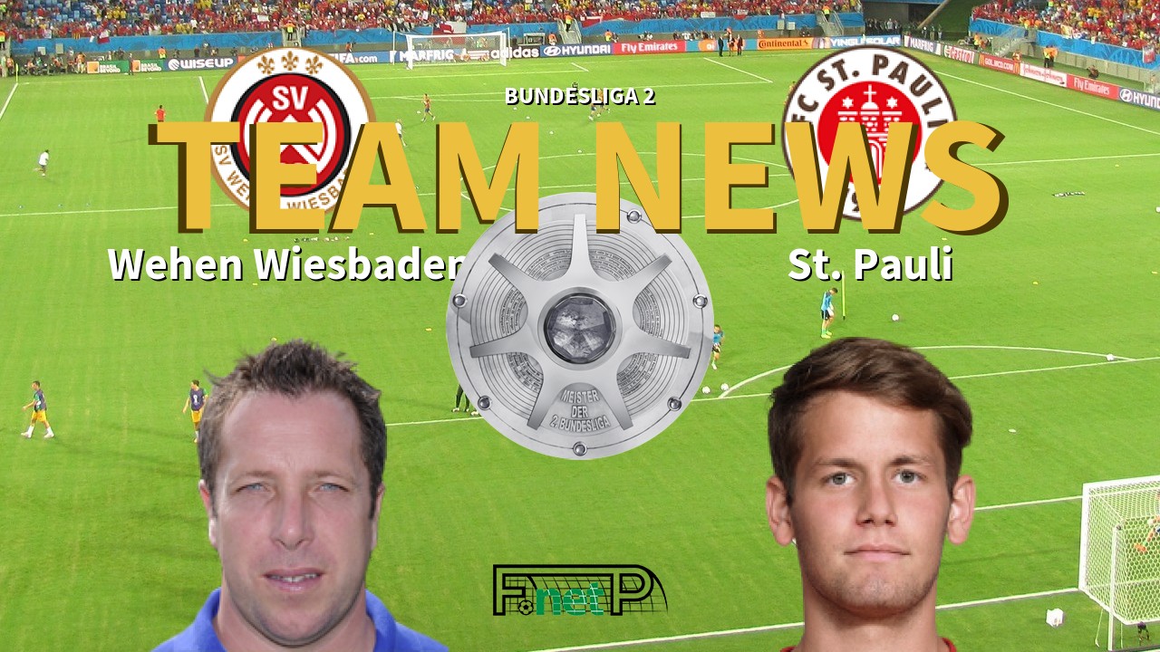 Bundesliga 2 News: Wehen Wiesbaden vs St. Pauli Confirmed Line-ups