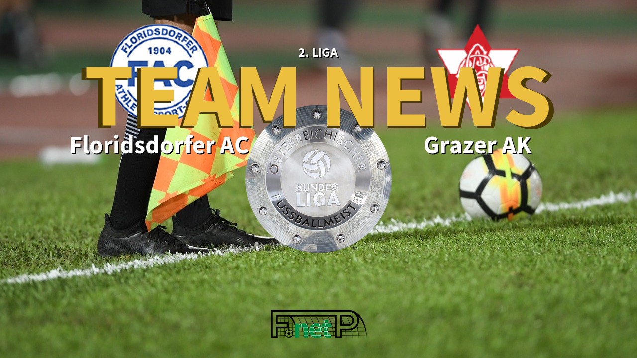 2. Liga News: Floridsdorfer AC vs Grazer AK Confirmed Line-ups
