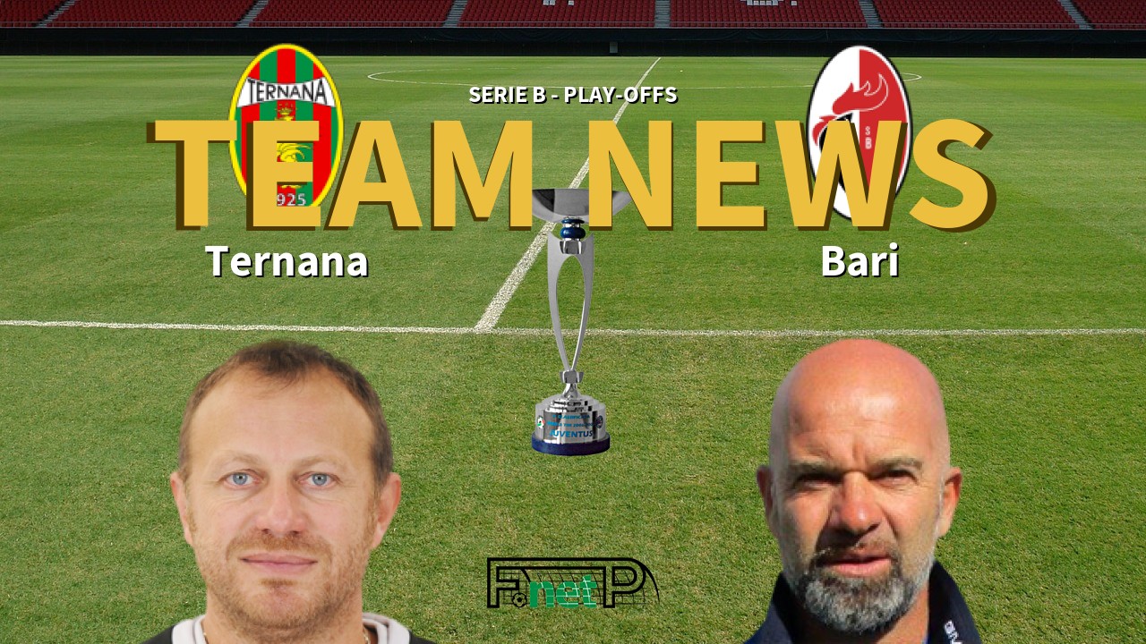 Serie B - Play-offs News: Ternana vs AS Bari Confirmed Line-ups