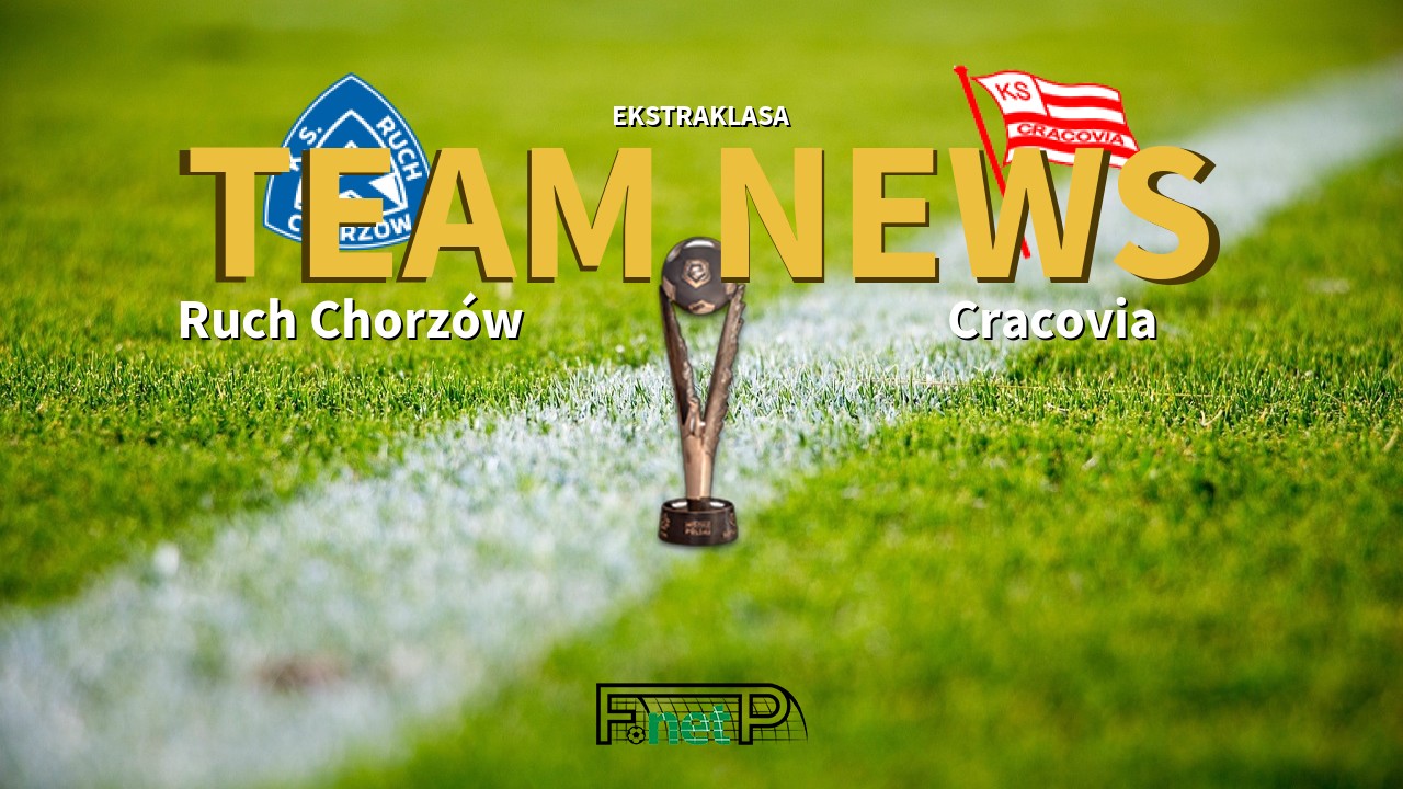 Ekstraklasa News: Ruch Chorzów vs Cracovia Confirmed Line-ups