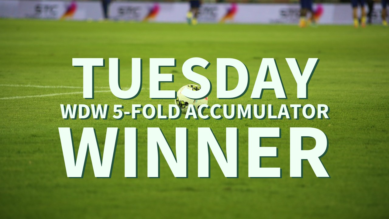 Tuesday 1/1 WDW 5-Fold Accumulator Success!