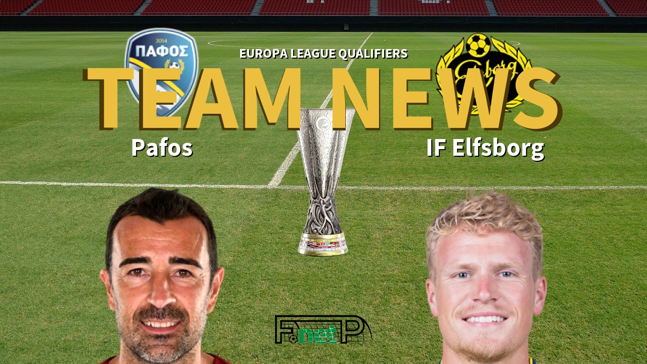 Europa League Qualifiers News: Pafos vs IF Elfsborg Confirmed Line-ups