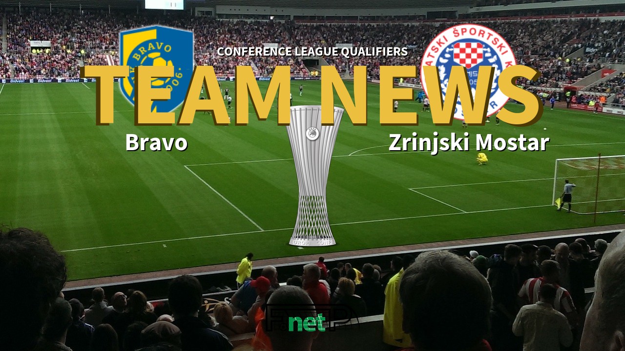 Conference League Qualifiers News: Bravo vs Zrinjski Mostar Confirmed Line-ups