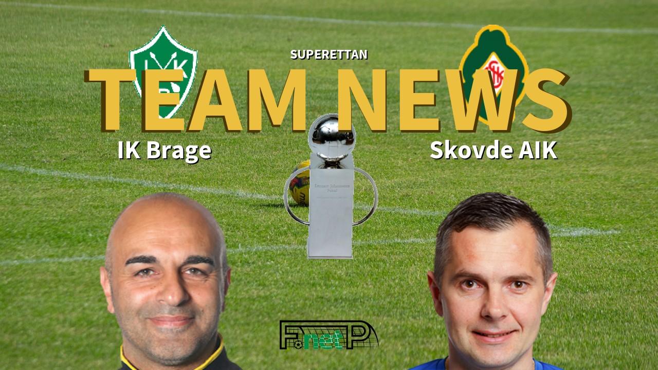 Superettan News: IK Brage vs Skövde AIK Confirmed Line-ups