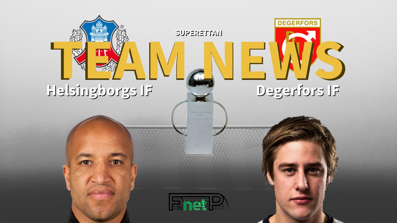 Superettan News: Helsingborgs IF vs Degerfors IF Confirmed Line-ups