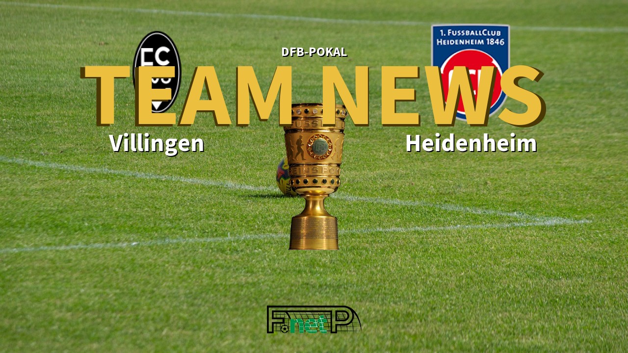 DFB-Pokal News: FC 08 Villingen vs Heidenheim Confirmed Line-ups