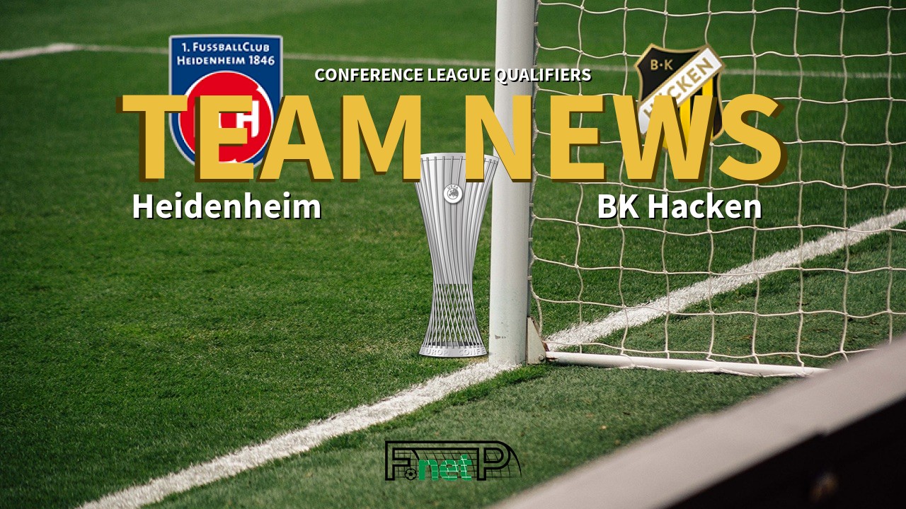 Conference League Qualifiers News: Heidenheim vs BK Häcken Confirmed Line-ups