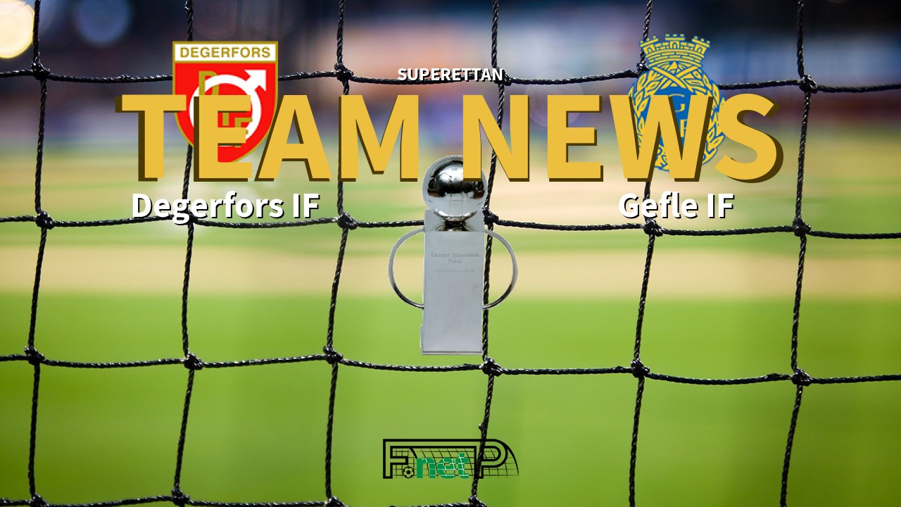 Superettan News: Degerfors IF vs Gefle IF Confirmed Line-ups