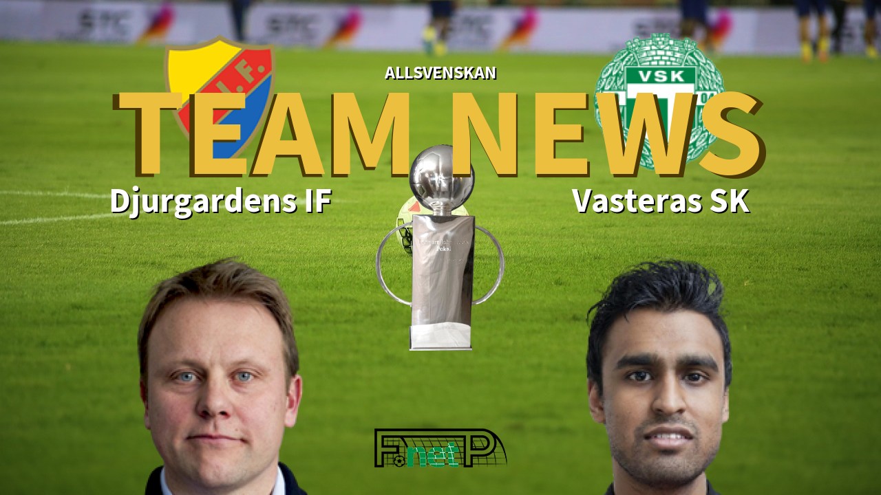 Allsvenskan News: Djurgårdens IF vs Västerås SK Confirmed Line-ups