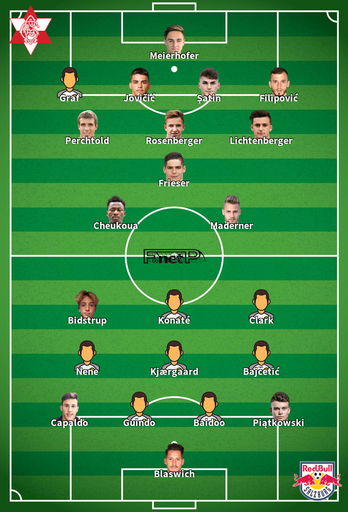 Red Bull Salzburg v Grazer AK Predicted Lineups 02-11-2024