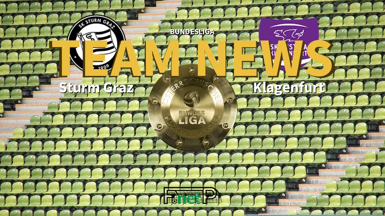 Bundesliga News: Sturm Graz vs Austria Klagenfurt Confirmed Line-ups