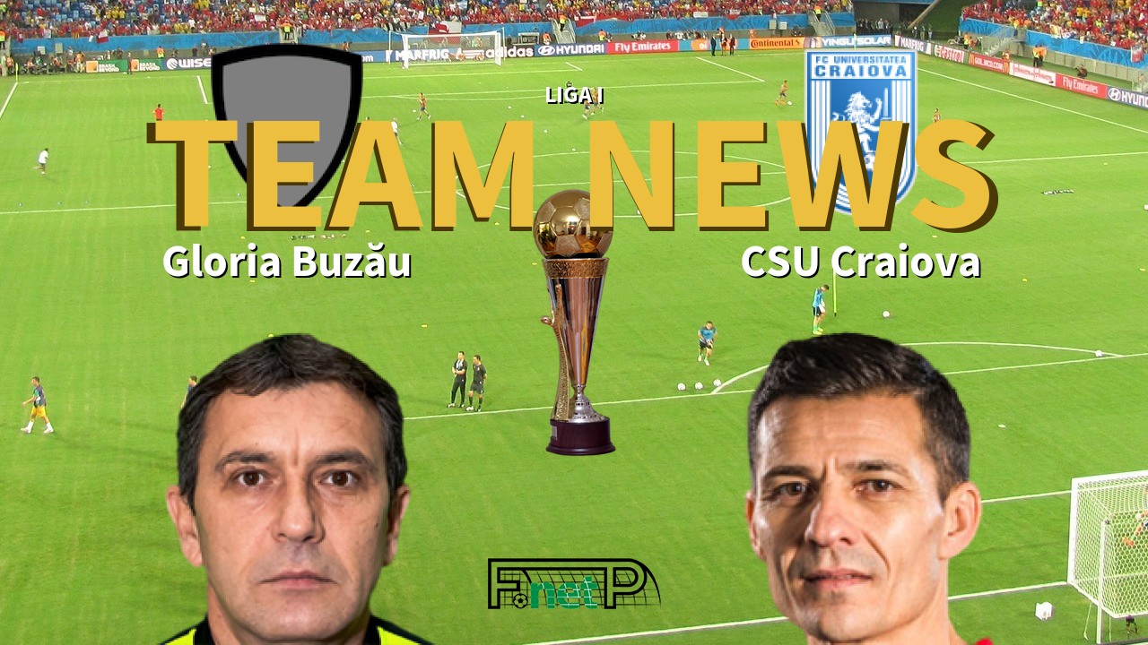 Liga I News: Gloria Buzău vs Universitatea Craiova Confirmed Line-ups