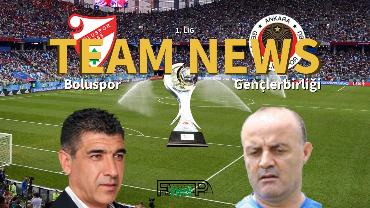 1. Lig News: Boluspor vs Gençlerbirliği Confirmed Line-ups